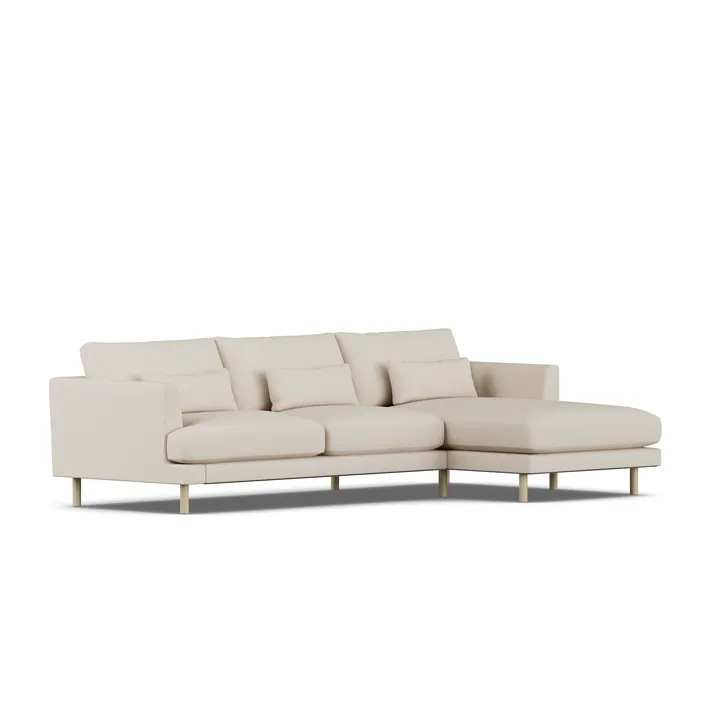 Bredhult sofa - Jump Beige 1956-white-oiled oak, 2,5-seater C1 - 1898