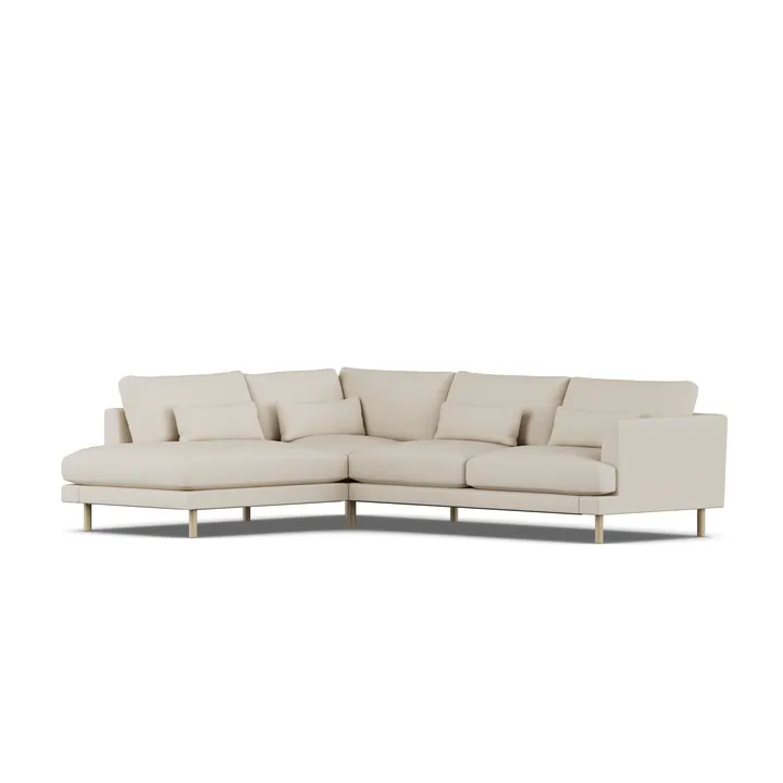 Bredhult sofa - Jump Beige 1956-white-oiled oak, 3-seater A2 - 1898