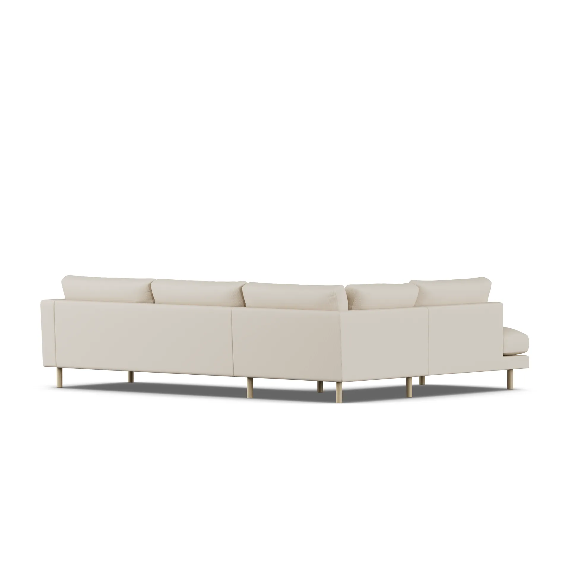 Bredhult sofa, Jump Beige 1956-white-oiled oak, 3-seater A2 1898