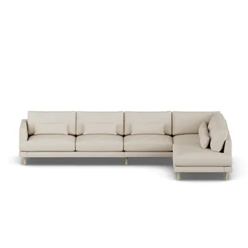 Bredhult sofa - Jump Beige 1956-white-oiled oak, 4-seater B1 - 1898