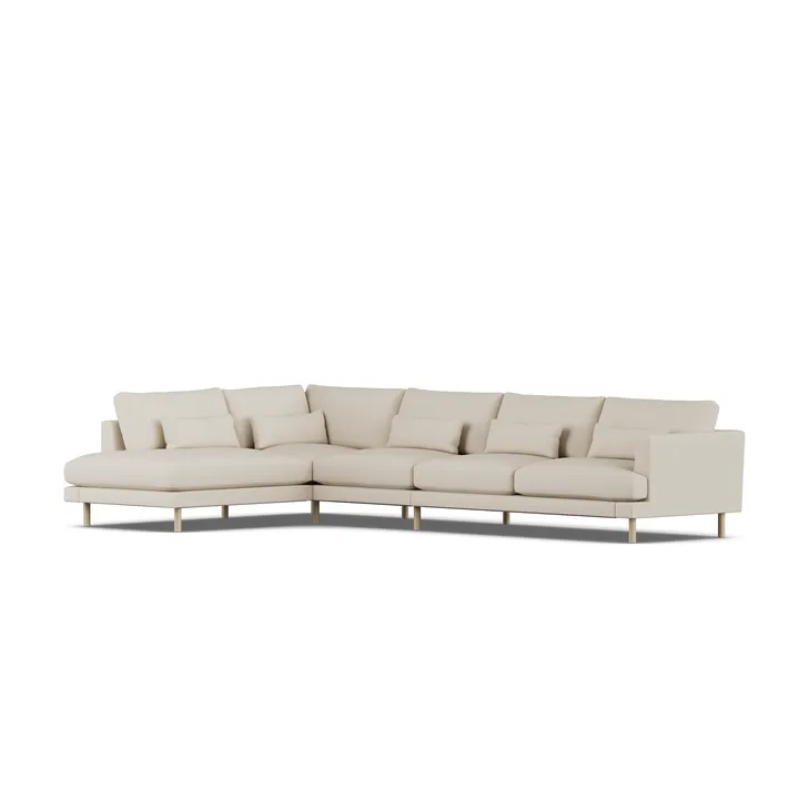 Bredhult sofa - Jump Beige 1956-white-oiled oak, 4-seater B2 - 1898