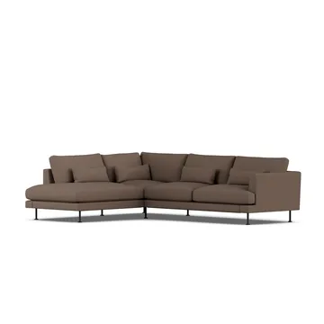 Bredhult sofa - Jump Brown 1955-black steel, 3-seater A2 - 1898