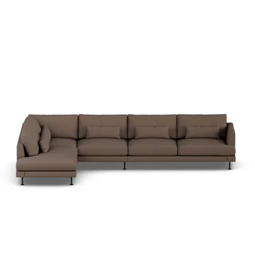 Bredhult sofa - Jump Brown 1955-black steel, 4-seater B2 - 1898