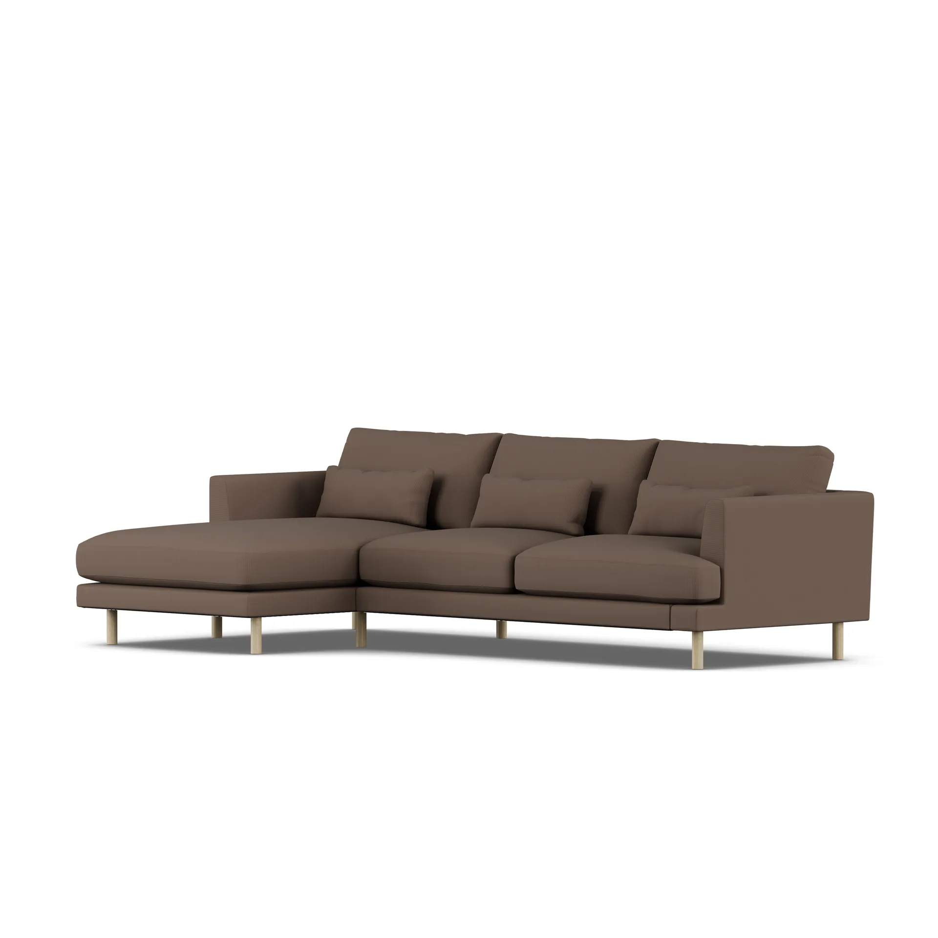 Bredhult sofa, Jump Brown 1955-white-oiled oak, 2,5-seater C2 1898