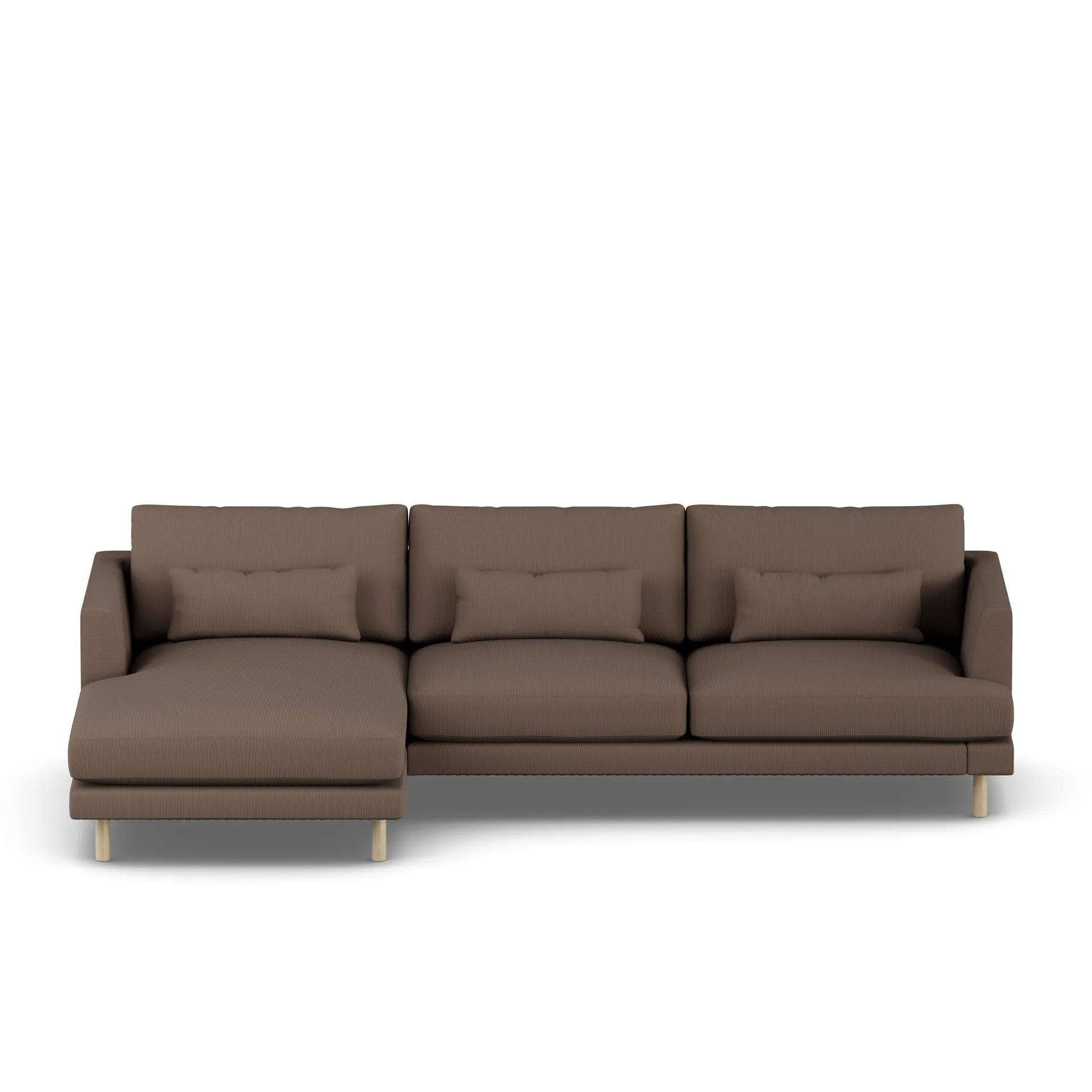 Bredhult sofa, Jump Brown 1955-white-oiled oak, 2,5-seater C2 1898