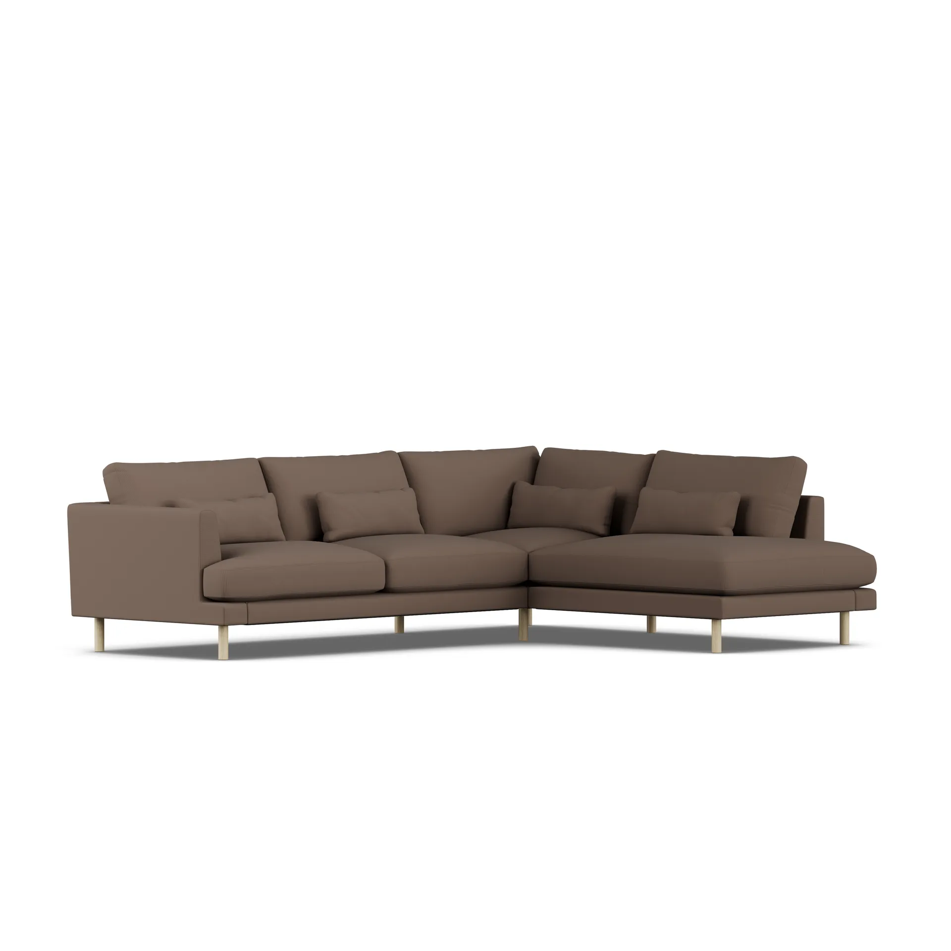 Bredhult sofa, Jump Brown 1955-white-oiled oak, 3-seater A1 1898