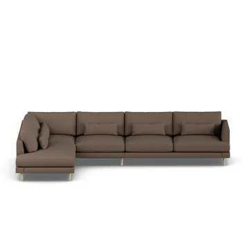 Bredhult sofa - Jump Brown 1955-white-oiled oak, 4-seater B2 - 1898