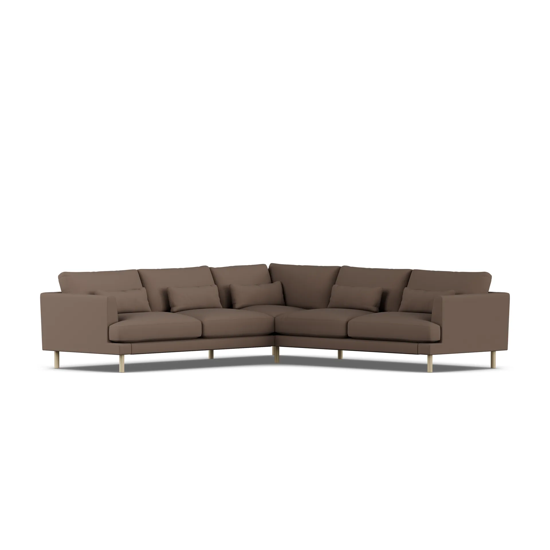 Bredhult sofa, Jump Brown 1955-white-oiled oak, corner sofa F 1898