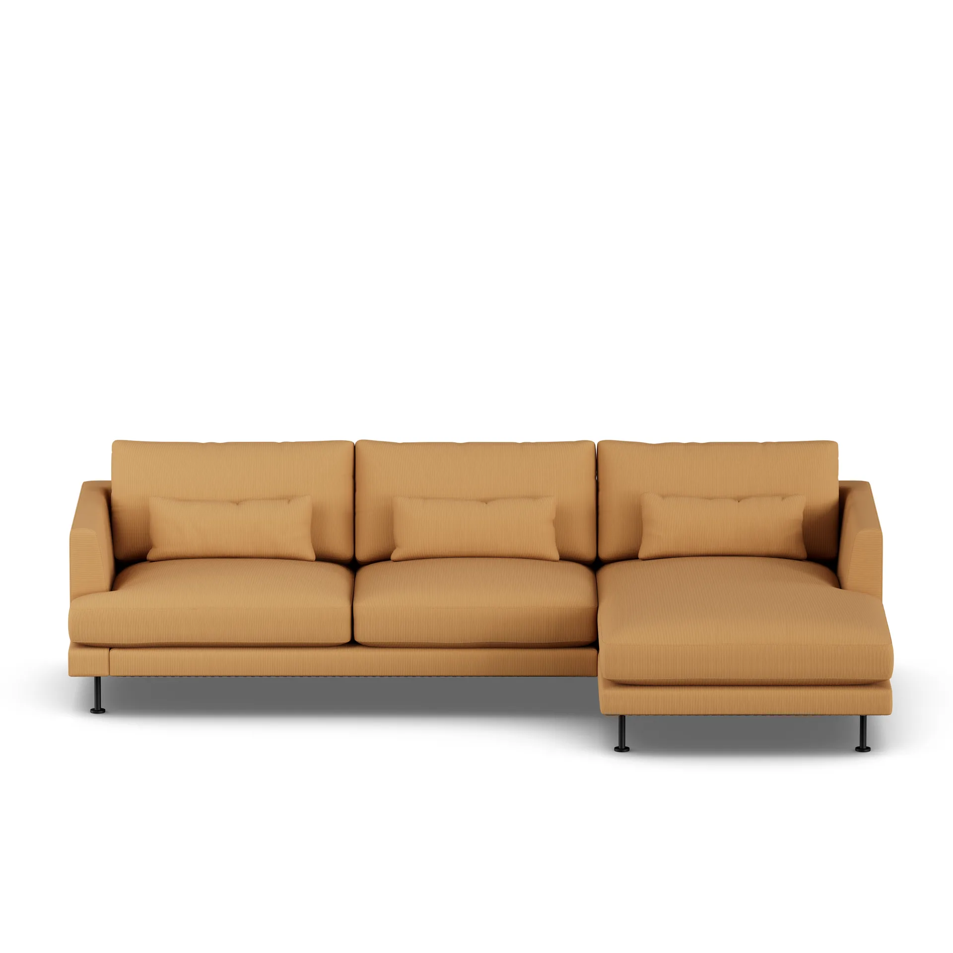 Bredhult sofa, Jump Honey 1959-black steel, 2,5-seater C1 1898