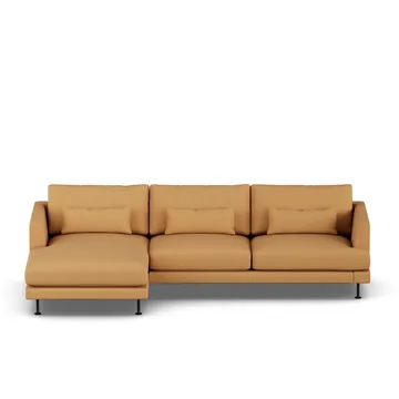 Bredhult sofa - Jump Honey 1959-black steel, 2,5-seater C2 - 1898