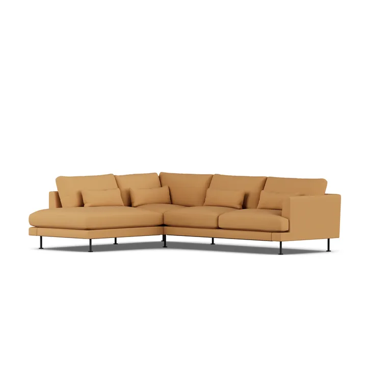 Bredhult sofa - Jump Honey 1959-black steel, 3-seater A2 - 1898