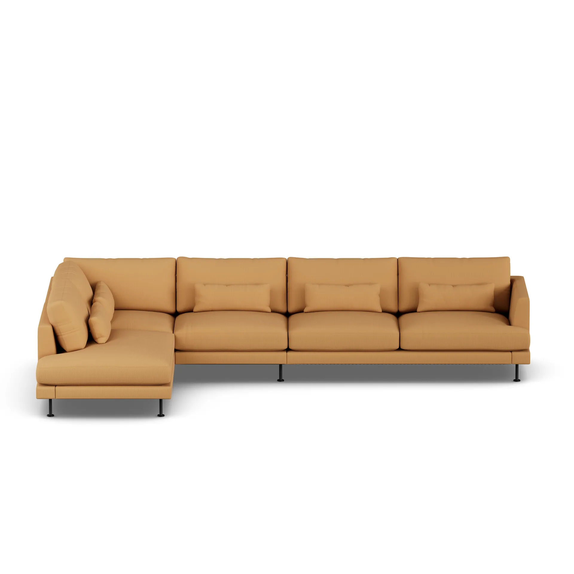 Bredhult sofa, Jump Honey 1959-black steel, 4-seater B2 1898