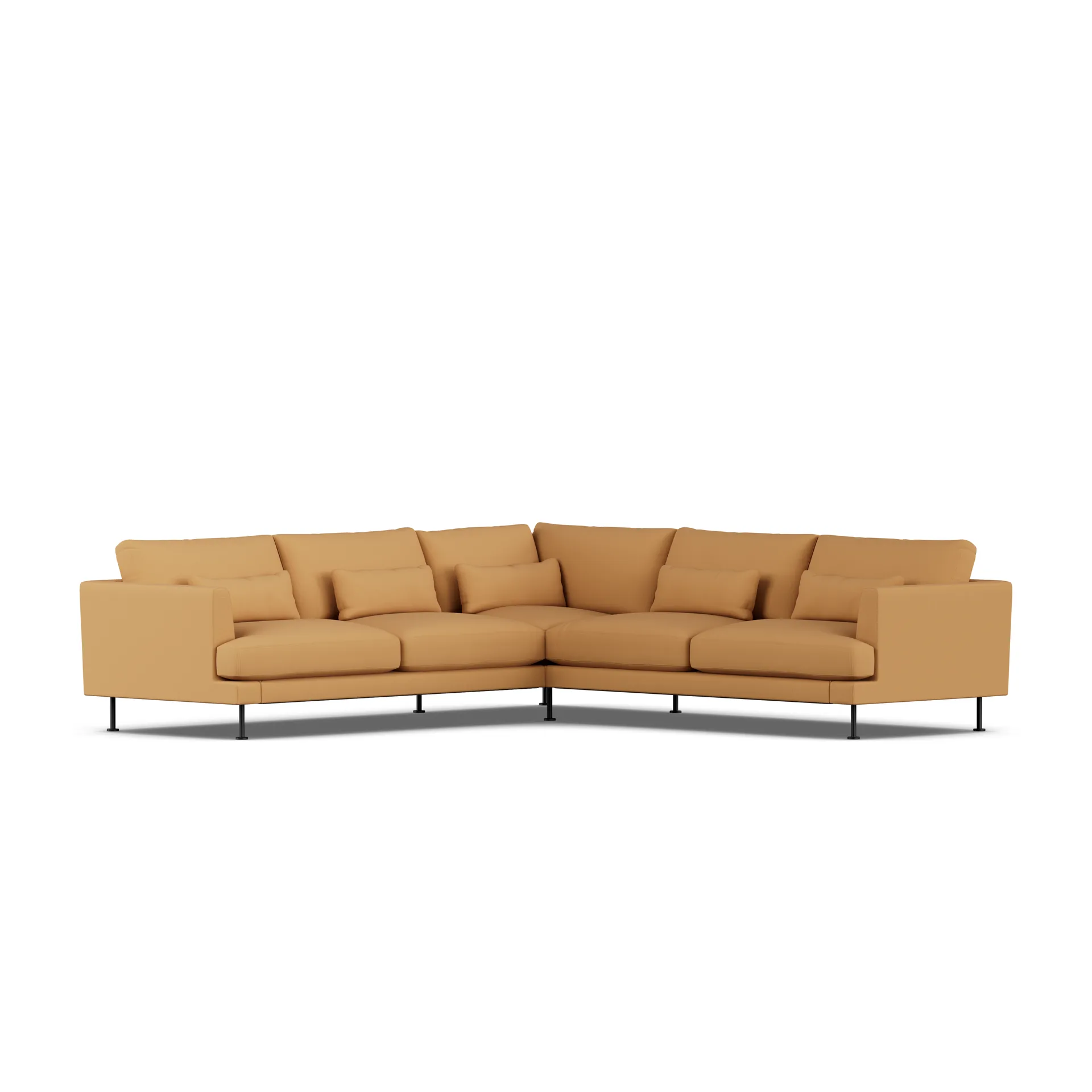 Bredhult sofa, Jump Honey 1959-black steel, corner sofa F 1898