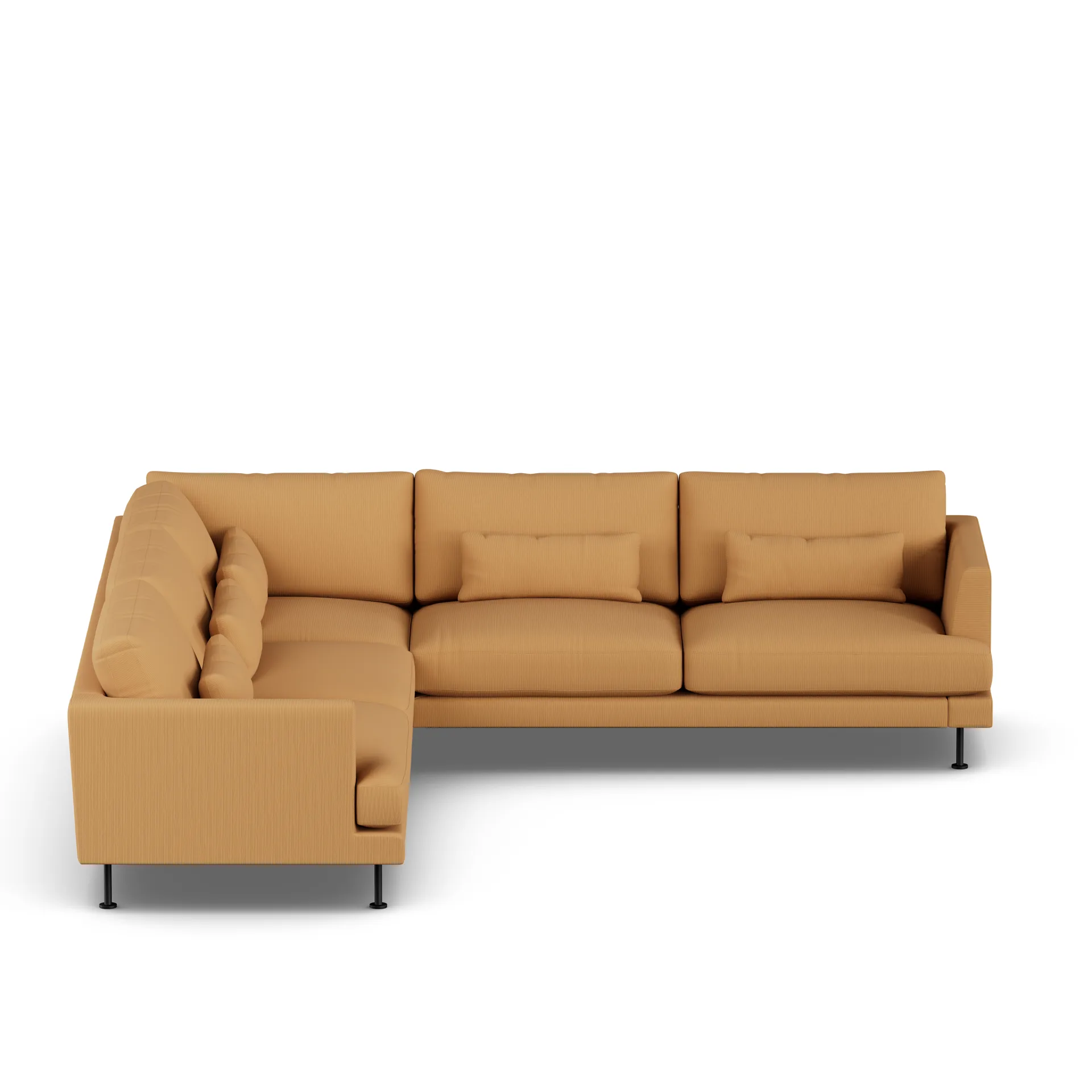 Bredhult sofa, Jump Honey 1959-black steel, corner sofa F 1898