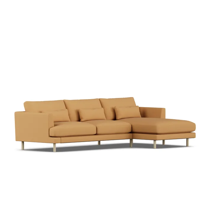 Bredhult sofa - Jump Honey 1959-white-oiled oak, 2,5-seater C1 - 1898