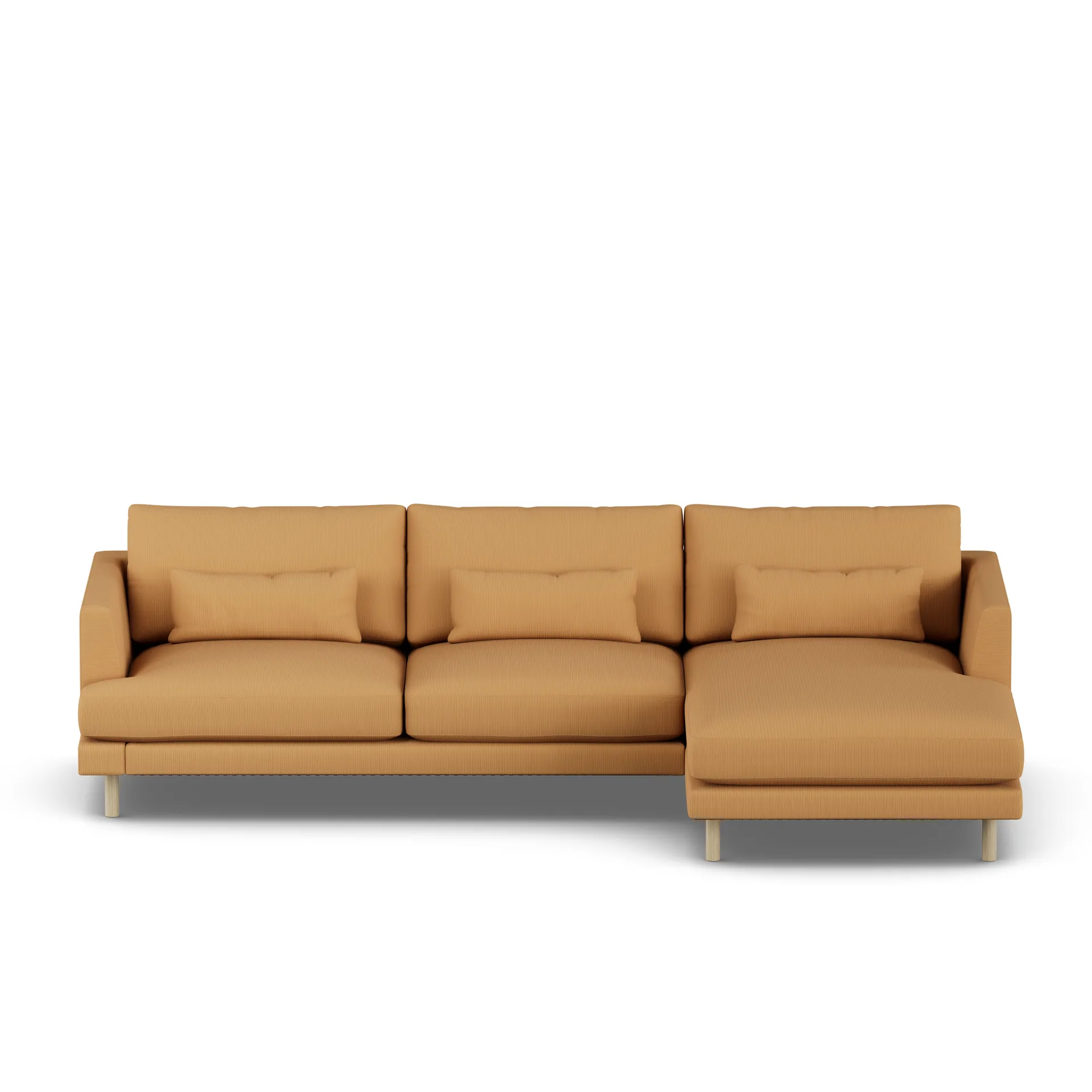 Bredhult sofa, Jump Honey 1959-white-oiled oak, 2,5-seater C1 1898