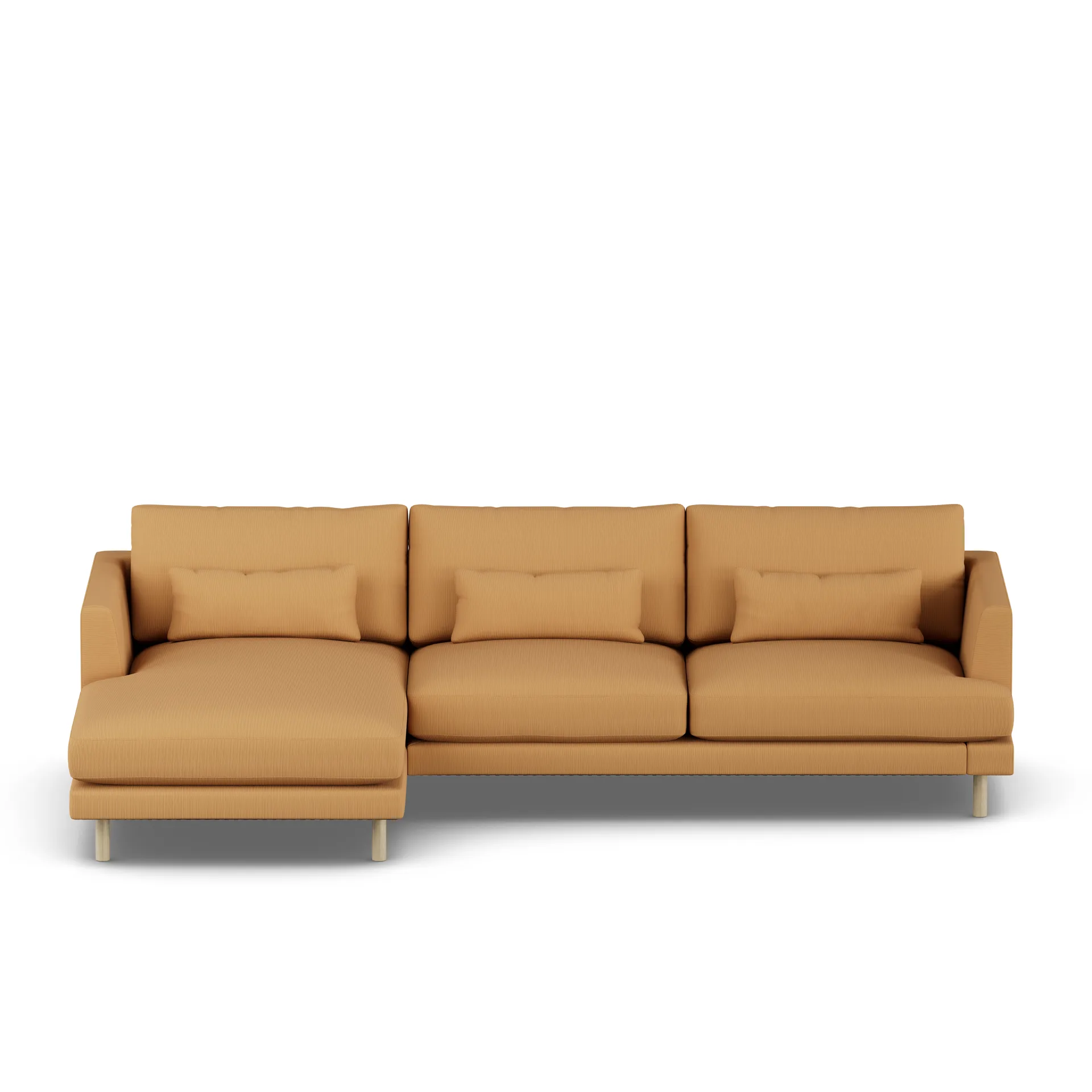 Bredhult sofa, Jump Honey 1959-white-oiled oak, 2,5-seater C2 1898