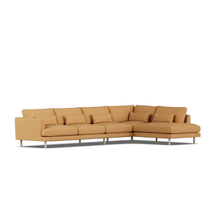Bredhult sofa - Jump Honey 1959-white-oiled oak, 4-seater B1 - 1898