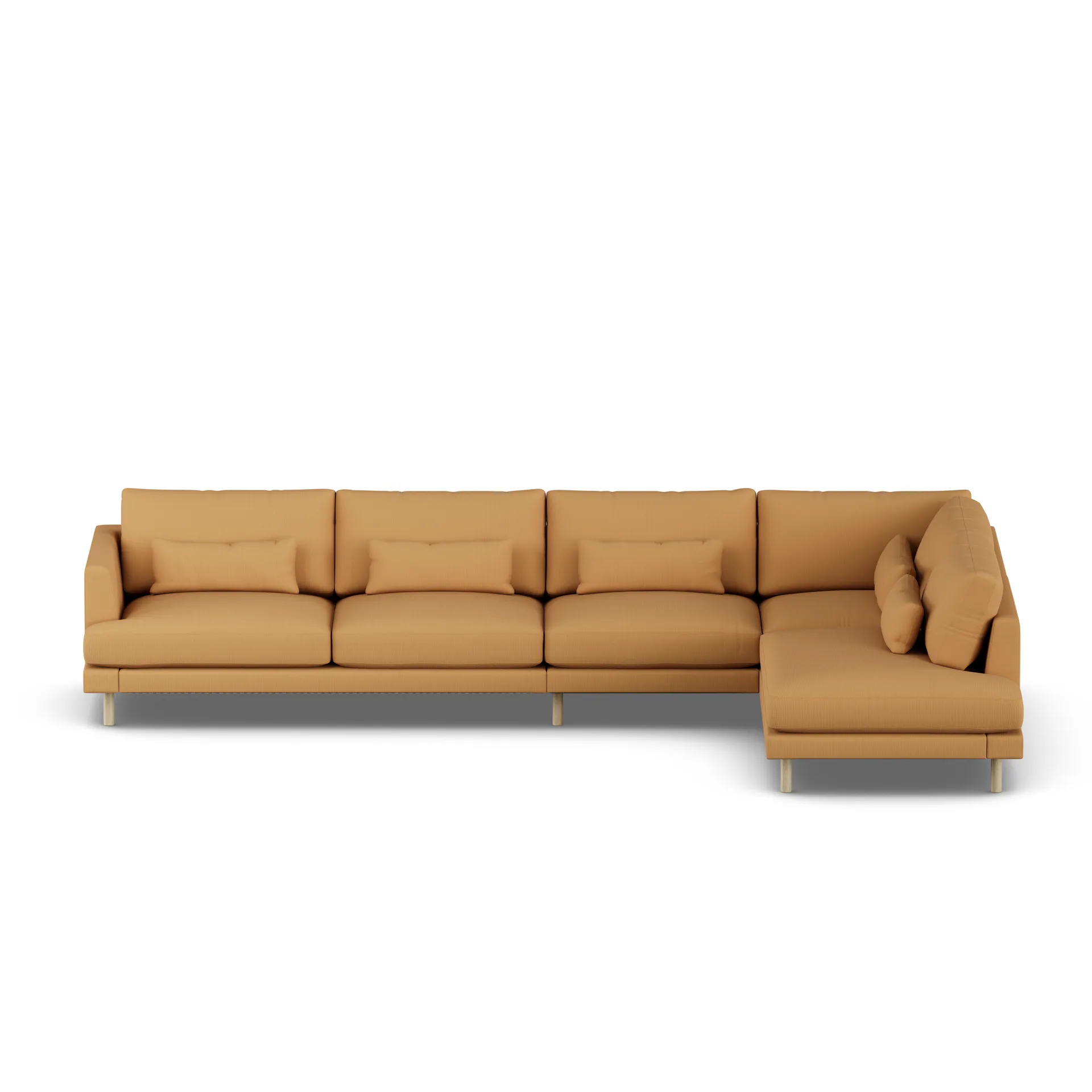Bredhult sofa, Jump Honey 1959-white-oiled oak, 4-seater B1 1898