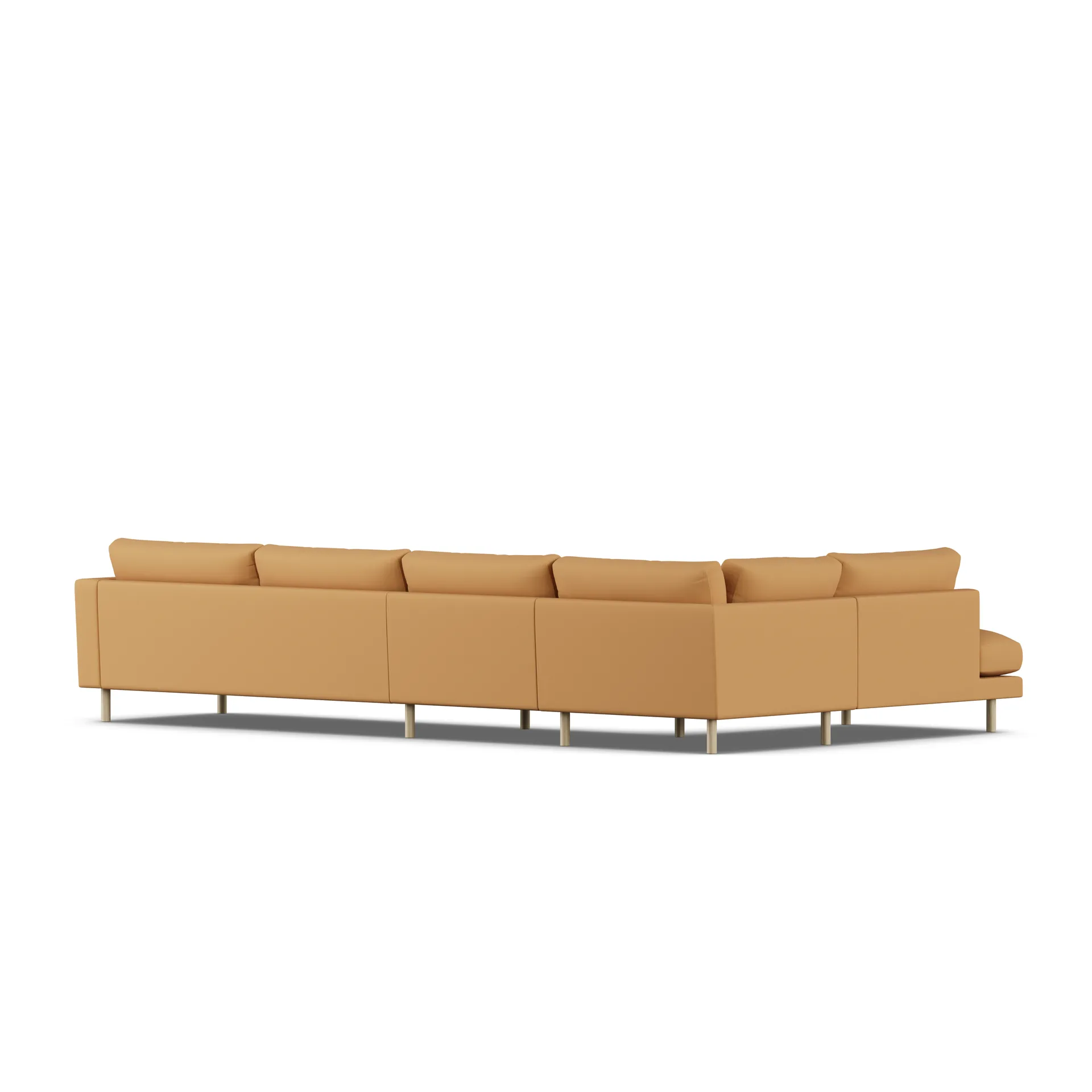 Bredhult sofa, Jump Honey 1959-white-oiled oak, 4-seater B2 1898