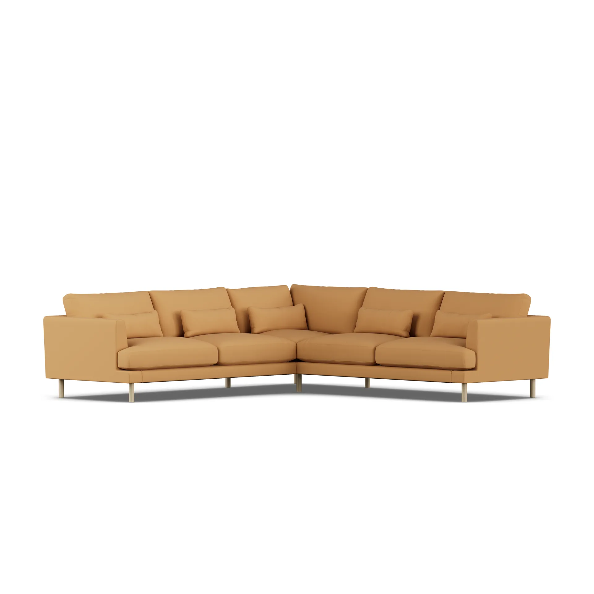 Bredhult sofa, Jump Honey 1959-white-oiled oak, corner sofa F 1898