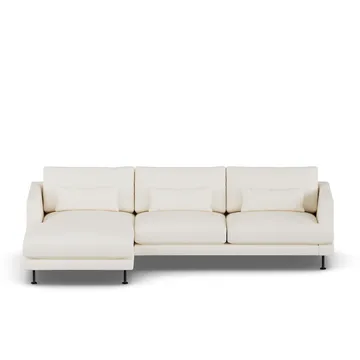 Bredhult sofa - Jump Off White 1954-black steel, 2,5-seater C2 - 1898