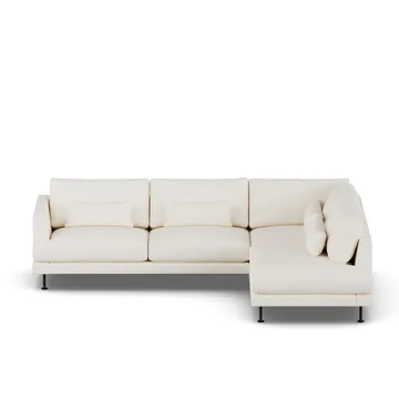 Bredhult sofa - Jump Off White 1954-black steel, 3-seater A1 - 1898
