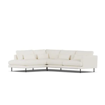 Bredhult sofa - Jump Off White 1954-black steel, 3-seater A2 - 1898