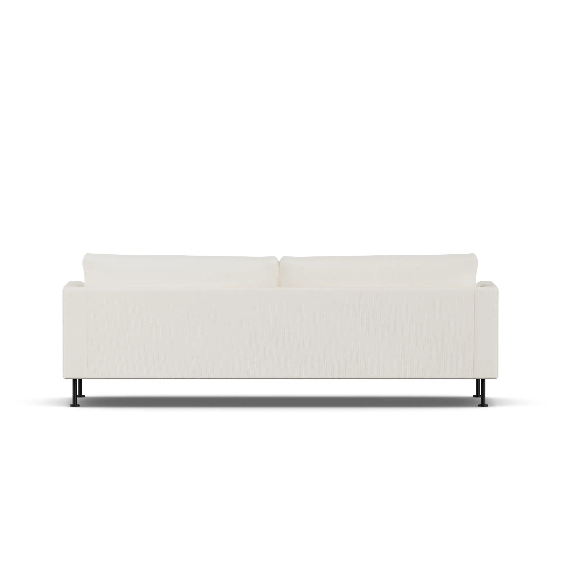 Bredhult sofa, Jump Off White 1954-black steel, 3-seater 1898