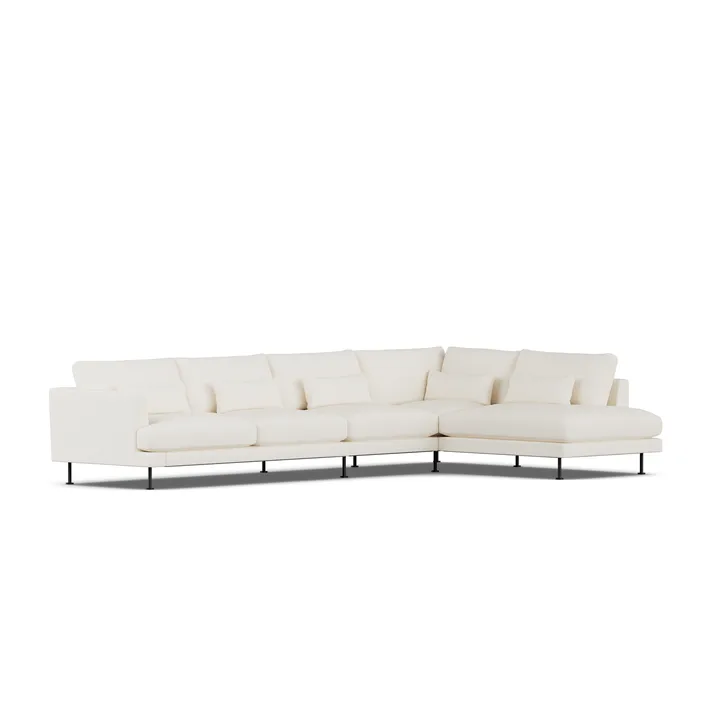 Bredhult sofa - Jump Off White 1954-black steel, 4-seater B1 - 1898