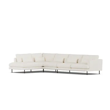Bredhult sofa - Jump Off White 1954-black steel, 4-seater B2 - 1898