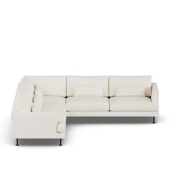 Bredhult sofa - Jump Off White 1954-black steel, corner sofa F - 1898