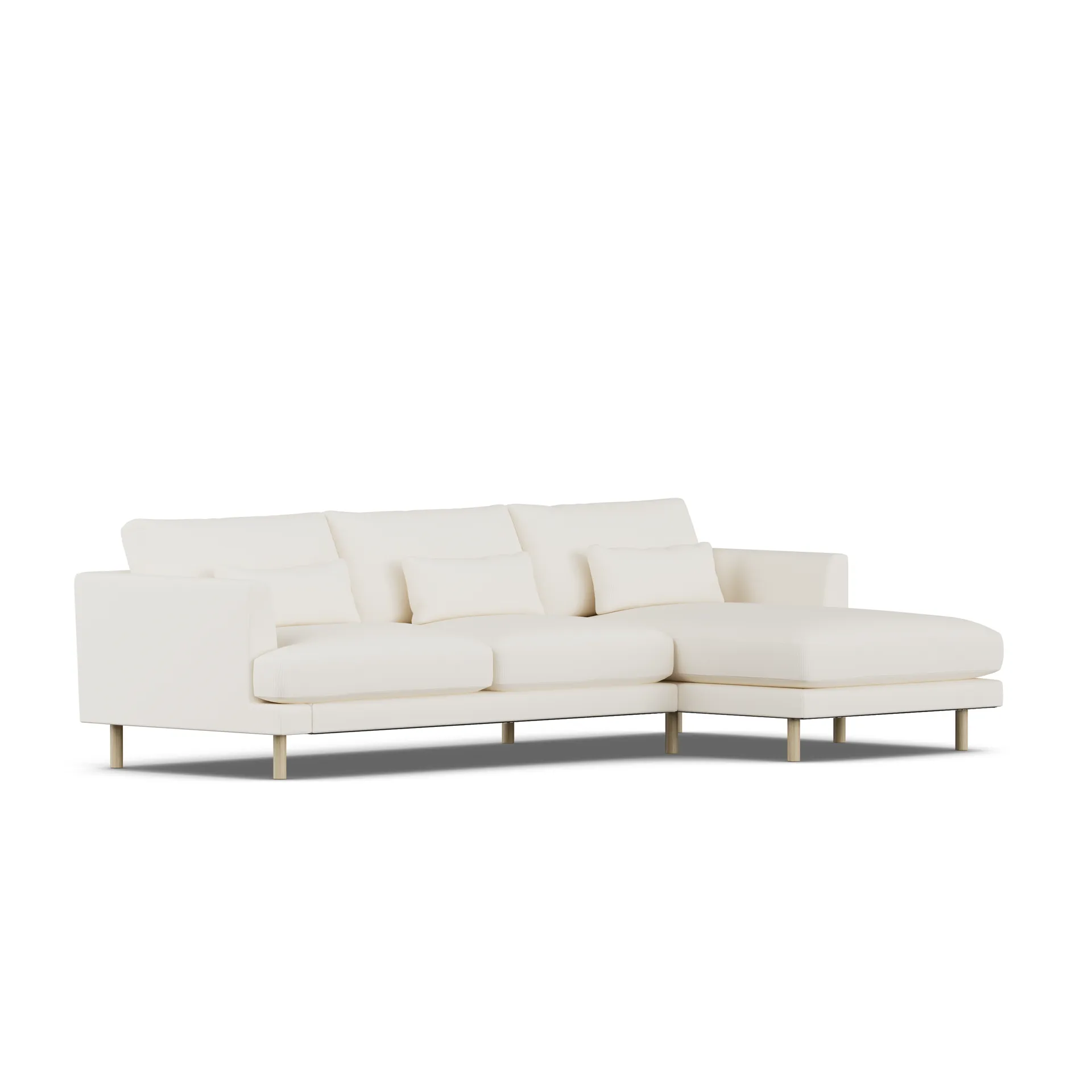 Bredhult sofa, Jump Off White 1954-white-oiled oak, 2,5-seater C1 1898