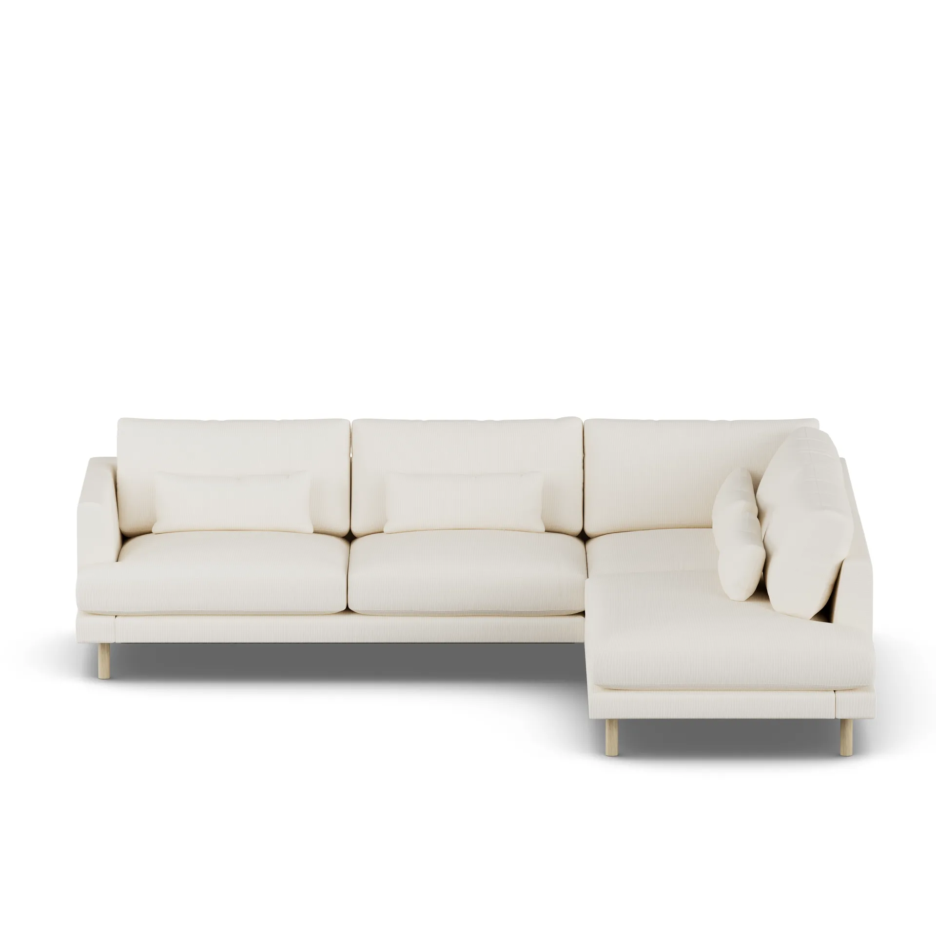 Bredhult sofa, Jump Off White 1954-white-oiled oak, 3-seater A1 1898