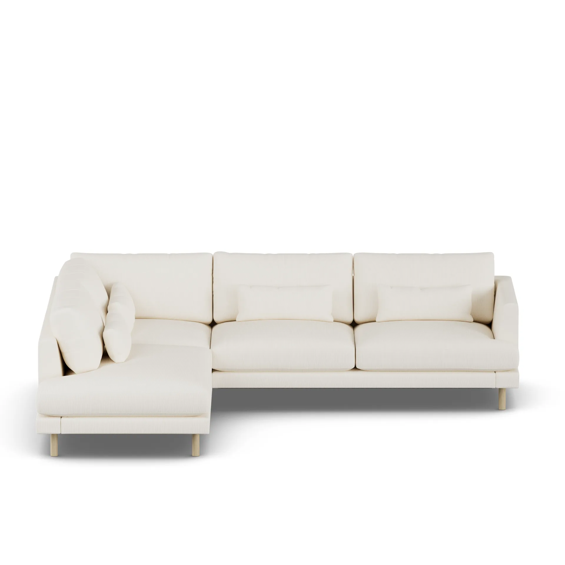 Bredhult sofa, Jump Off White 1954-white-oiled oak, 3-seater A2 1898