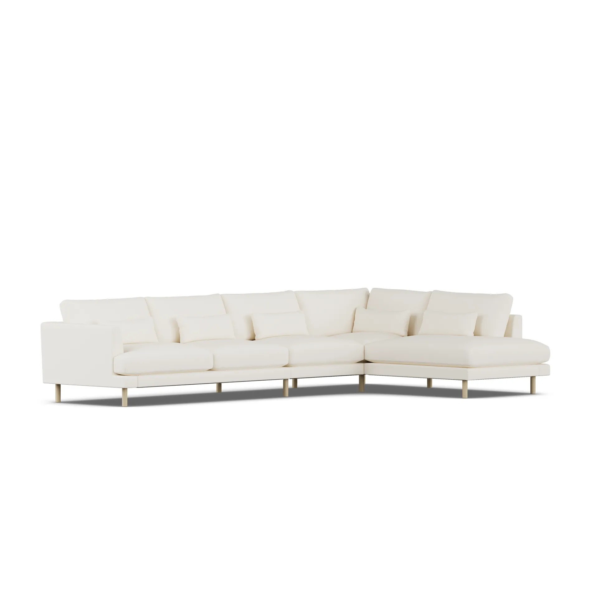 Bredhult sofa, Jump Off White 1954-white-oiled oak, 4-seater B1 1898