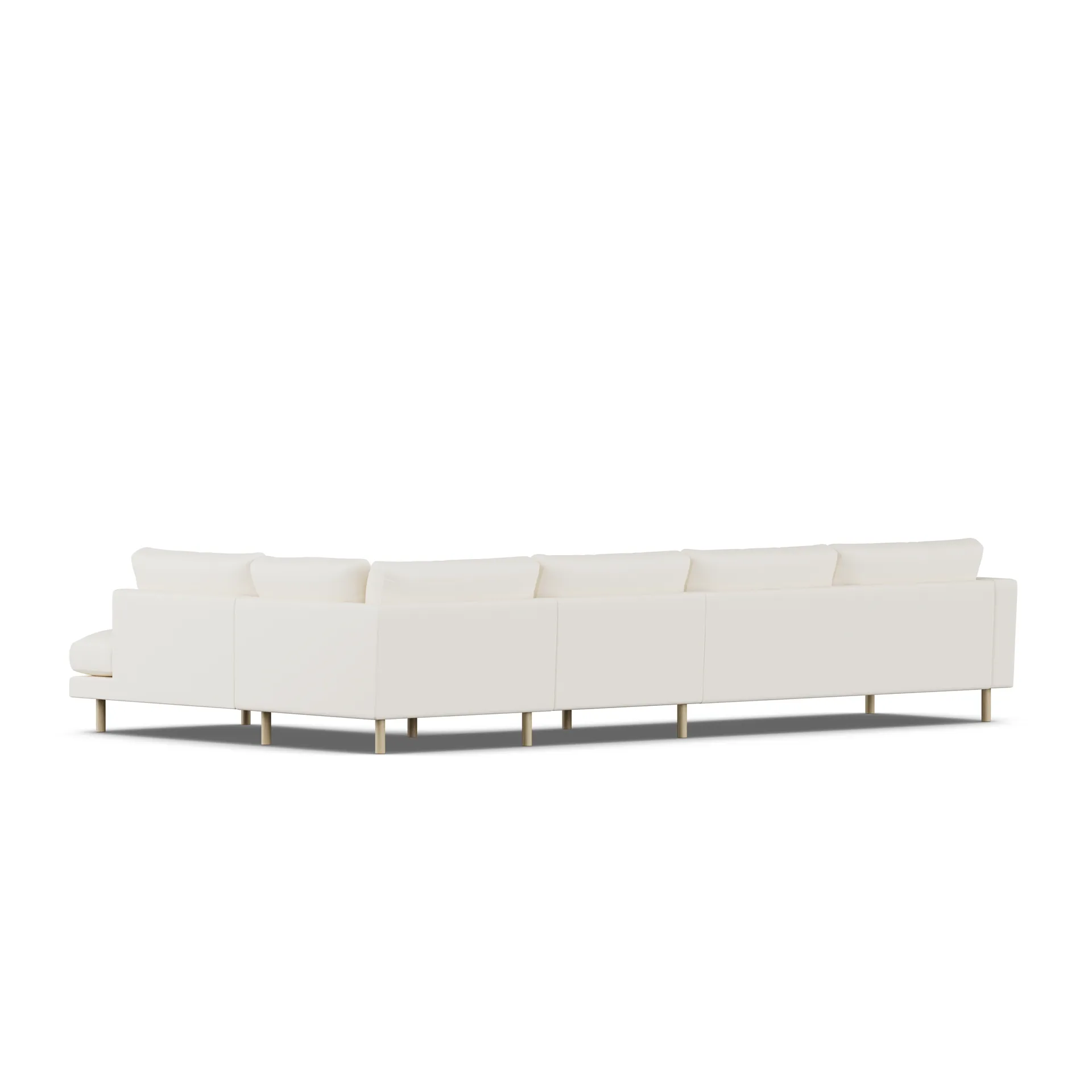 Bredhult sofa, Jump Off White 1954-white-oiled oak, 4-seater B1 1898
