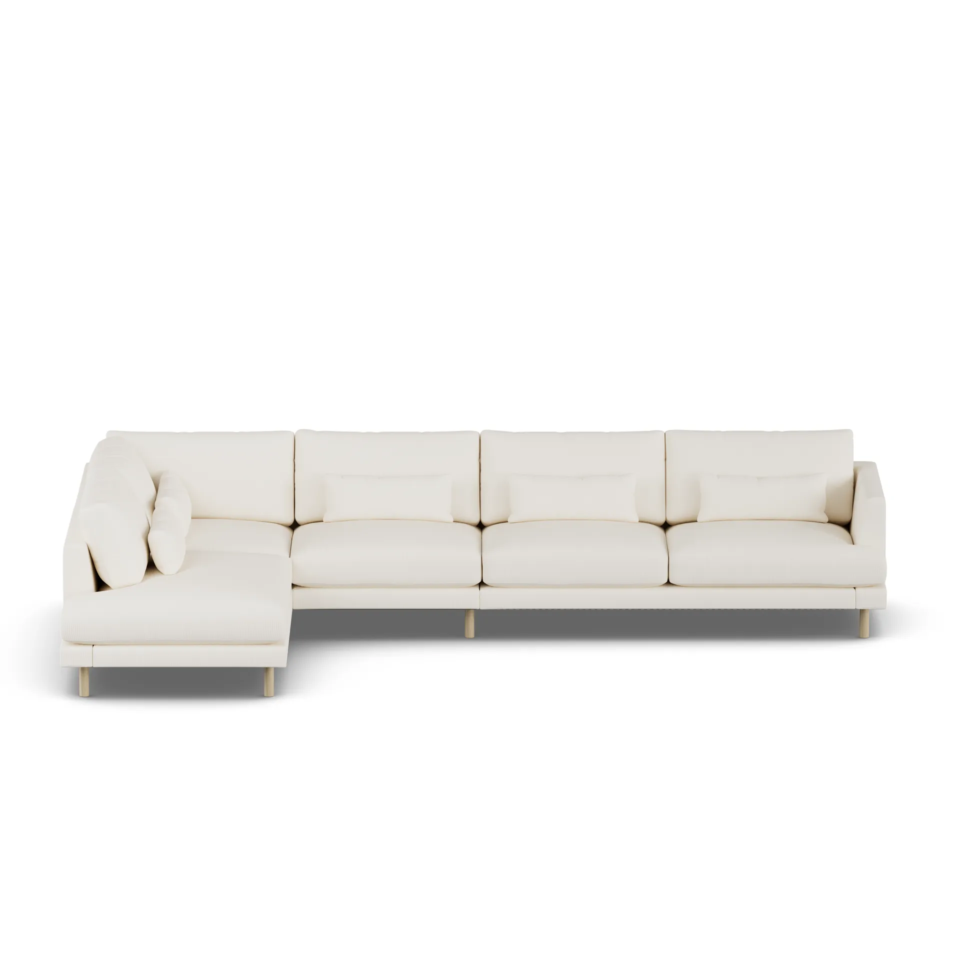 Bredhult sofa, Jump Off White 1954-white-oiled oak, 4-seater B2 1898