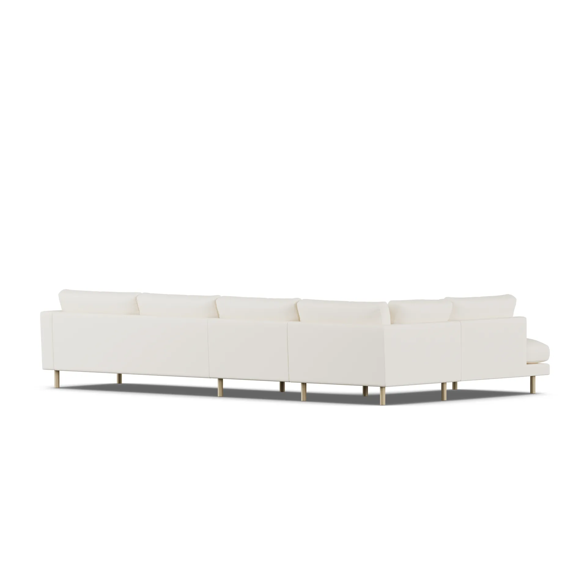 Bredhult sofa, Jump Off White 1954-white-oiled oak, 4-seater B2 1898