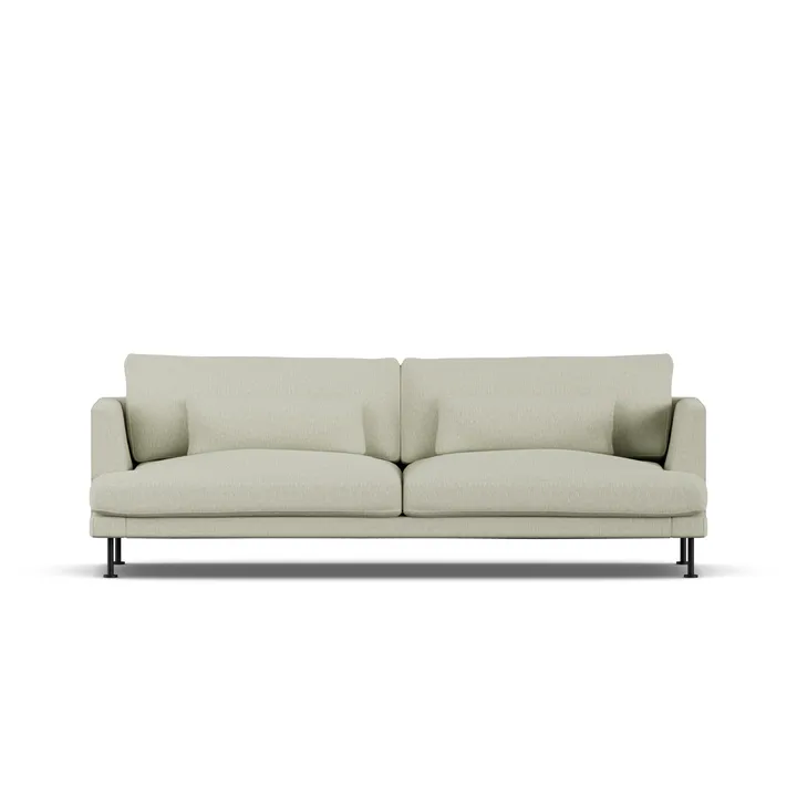 Bredhult sofa - Luiza Beige 3981-black steel, 3-seater - 1898