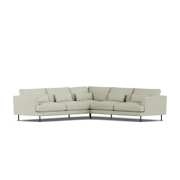 Bredhult sofa - Luiza Beige 3981-black steel, corner sofa F - 1898