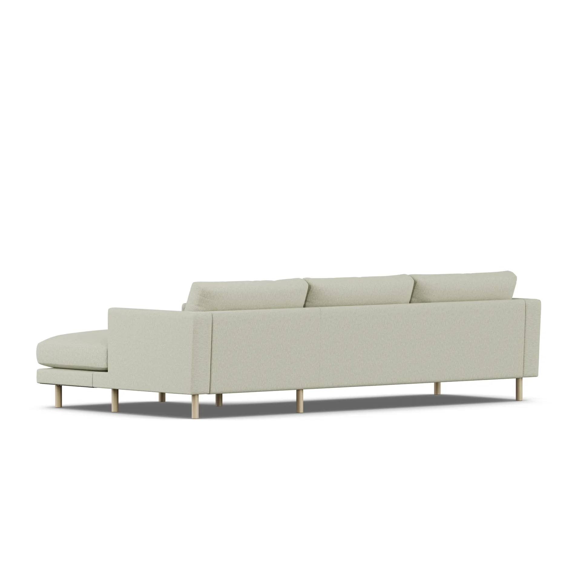 Bredhult sofa, Luiza Beige 3981-white-oiled oak, 2,5-seater C1 1898