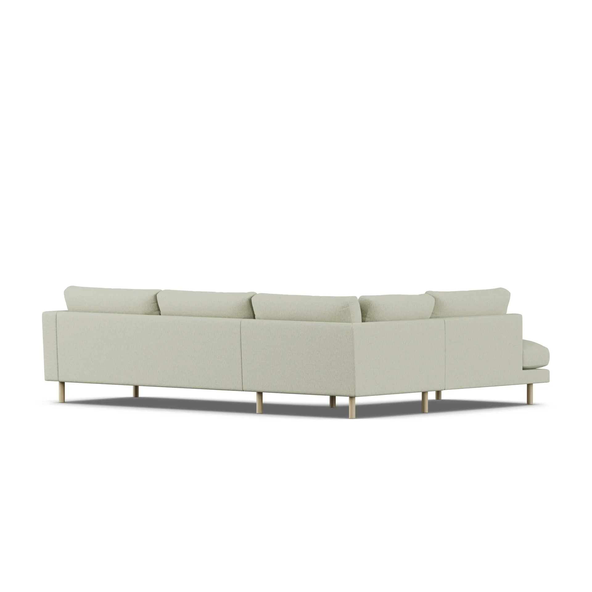 Bredhult sofa, Luiza Beige 3981-white-oiled oak, 3-seater A2 1898