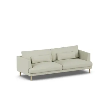 Bredhult sofa - Luiza Beige 3981-white-oiled oak, 3-seater - 1898