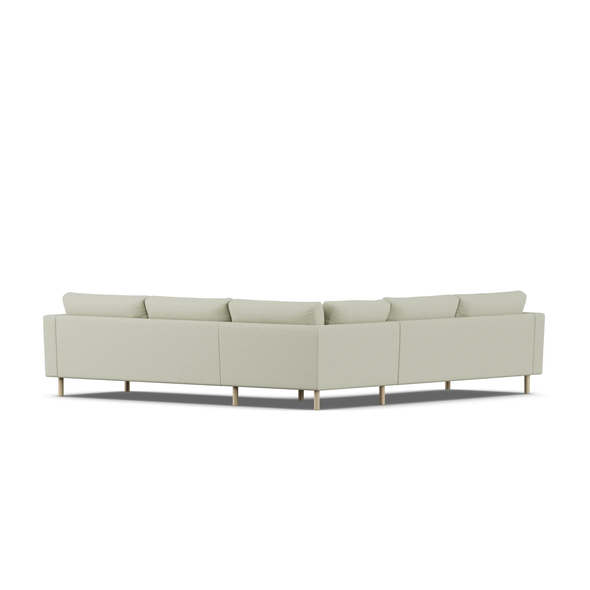 Bredhult sofa, Luiza Beige 3981-white-oiled oak, corner sofa F 1898