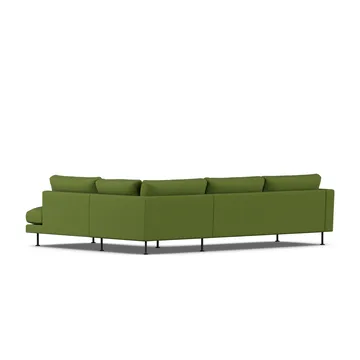 Bredhult sofa - Luiza Green 3975-black steel, 3-seater A1 - 1898