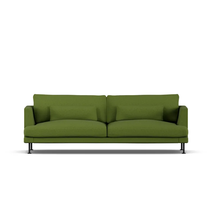 Bredhult sofa - Luiza Green 3975-black steel, 3-seater - 1898