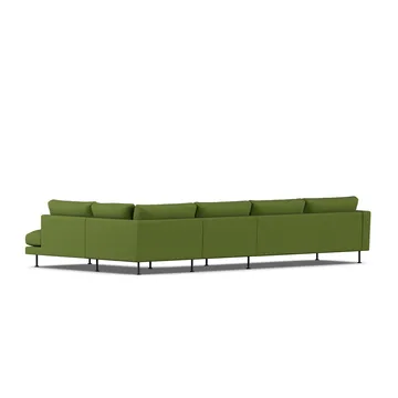 Bredhult sofa - Luiza Green 3975-black steel, 4-seater B1 - 1898