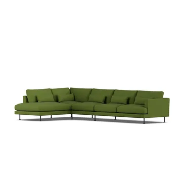 Bredhult sofa - Luiza Green 3975-black steel, 4-seater B2 - 1898