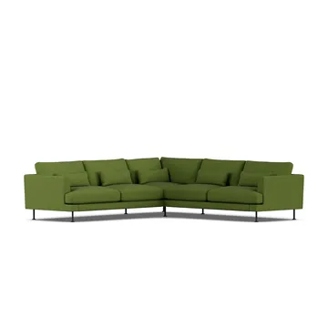 Bredhult sofa - Luiza Green 3975-black steel, corner sofa F - 1898